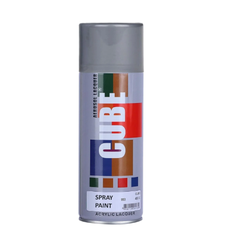 Cube Aerosol Spray Paint (Silver)