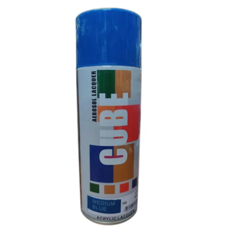 Cube Aerosol Spray Paint (Blue)