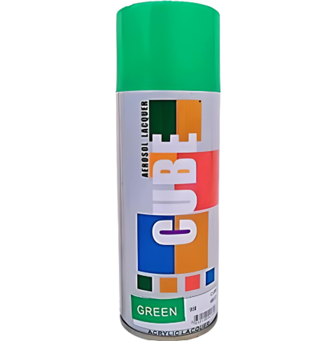 Cube Aerosol Spray Paint (Green) 400ml