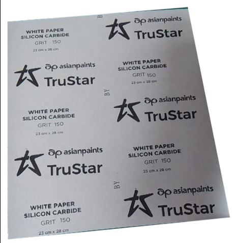 150 GSM Asianpaints Trustar White Silicon Carbide Paper