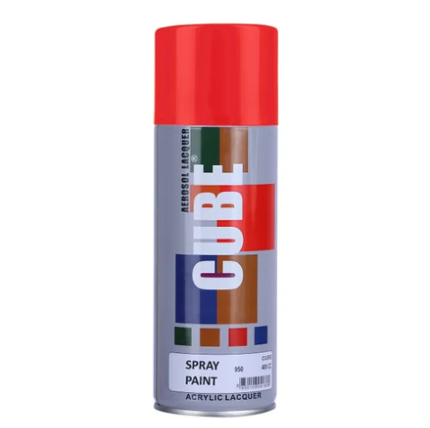 Cube Aerosol Spray Paint (RED)